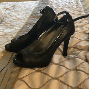 Woman’s high heel shoe